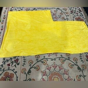 1 yard remnants of soft, yellow fabric